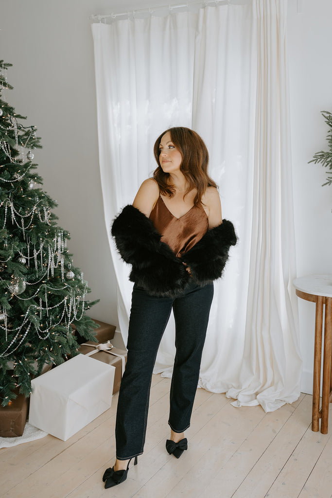 Satin Cami - Chestnut