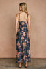 Navy And Fall Floral Dress