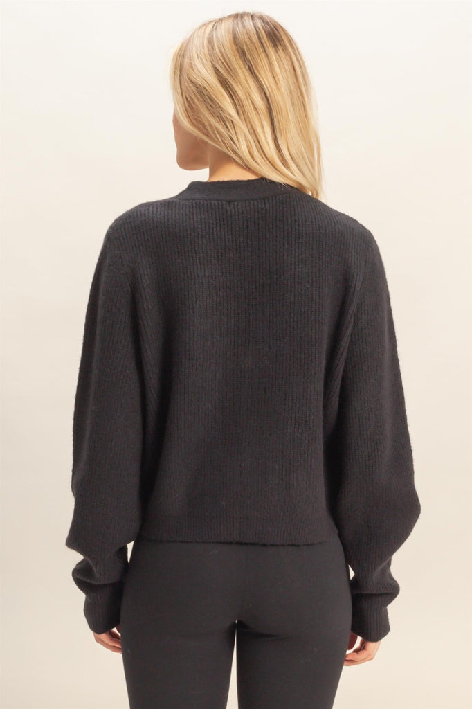 The Holiday Cardigan - Black
