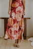 Romantic Floral Strapless Maxi
