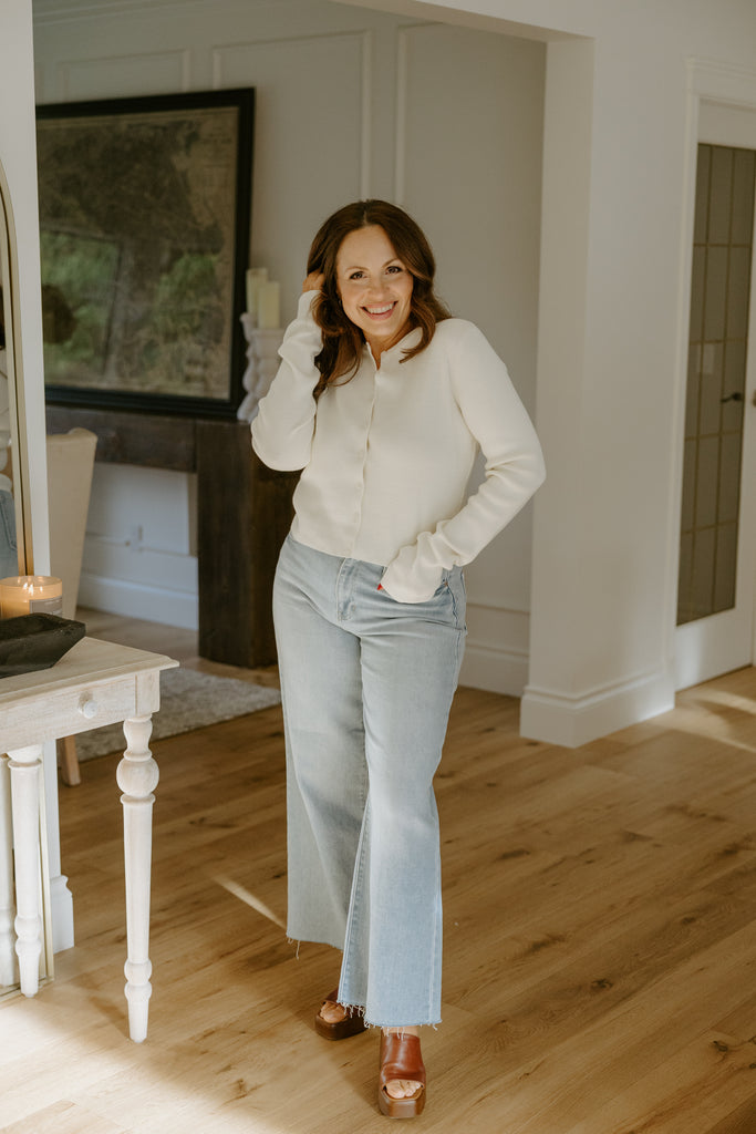 Classic and Simple Cardi - Cream