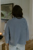 3/4 Ribbed Sweater - Azure