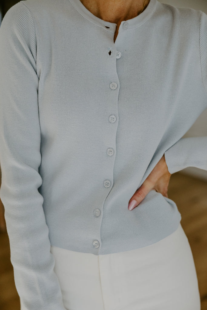 Classic and Simple Cardi - Blue