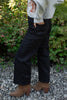 High Rise Wide Leg - Black