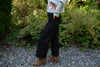 High Rise Wide Leg - Black