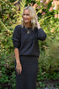 Waffle Sweater & Skirt Set - Heather Charcoal