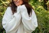 Classic Exposed Seam Sweater - Cream