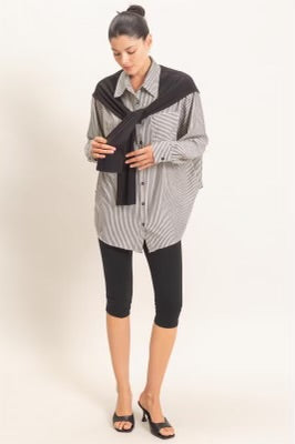 Striped Button Up Sweater Detail