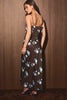 Fold Over Bias Midi - Blue/Brown