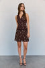 Floral Shirt And Mini Skirt - Brown
