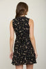 Floral Skirt And Mini Skirt Set - Black