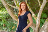 Flutter Sleeve Midi Dress - Navy