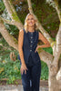 Denim Vest & Wide Leg Pant Set