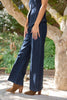 Denim Vest & Wide Leg Pant Set