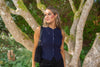 Button Up Knit Vest - Navy