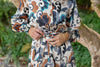 Button Down Belted Maxi - Blue