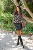 Sheer Black Floral Shirt