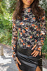 Sheer Black Floral Shirt