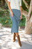 Floral Midi Skirt - Blue