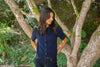 Short Sleeve Knit Cardigan - Navy