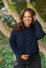 Lightweight Button Up Cardigan - Navy