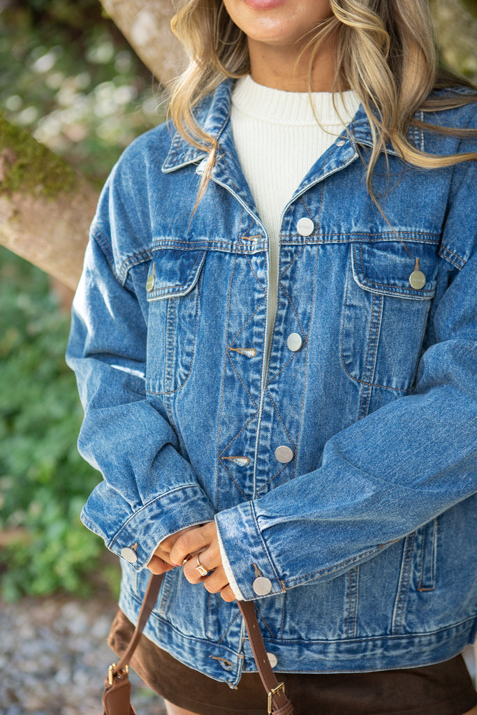 The Perfect Denim Jacket - Dark