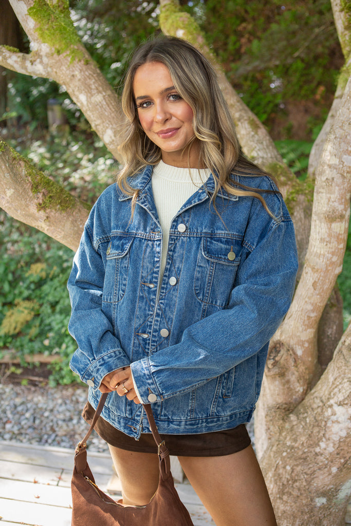 The Perfect Denim Jacket - Dark