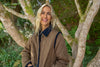 Quilted Long Coat - Cognac