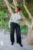 Striped Cream & Black Button Up Cardigan