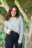 Striped Cream & Black Button Up Cardigan