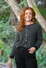 Striped Black & Cream Button Up Cardigan
