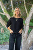 Ribbed Knit Sweater - Black