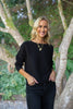 Ribbed Knit Sweater - Black