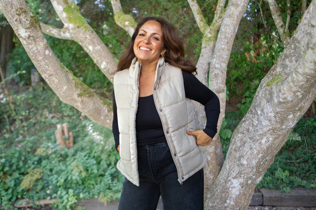 The Payton Vest - Beige