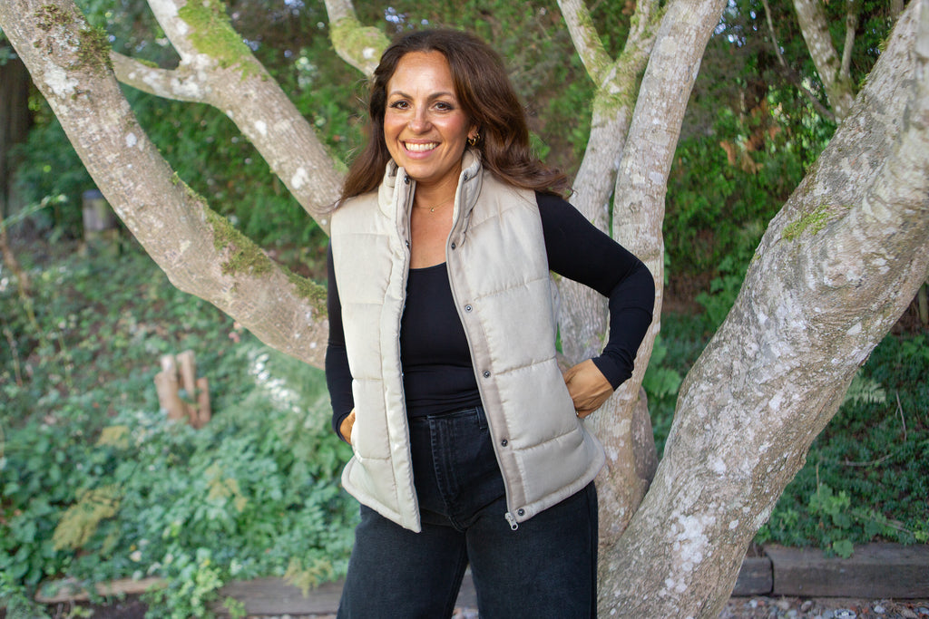 The Payton Vest - Beige