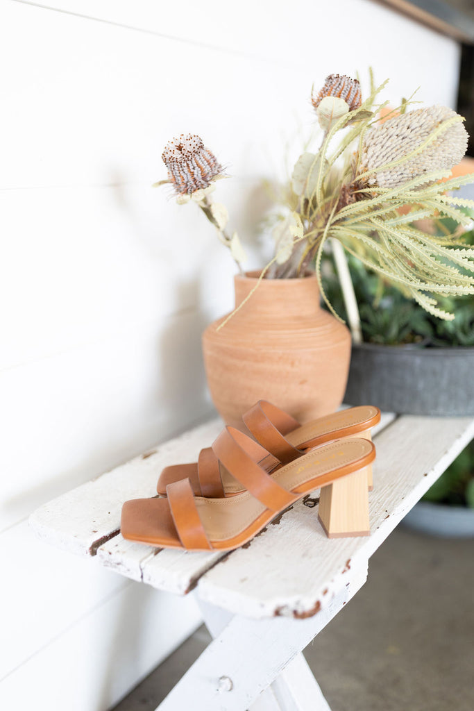Double Strap Sandal - Tan