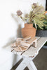 Woven Heeled Sandal - Nude