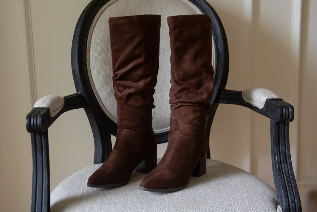 The Fall Slouch Boot - Brown