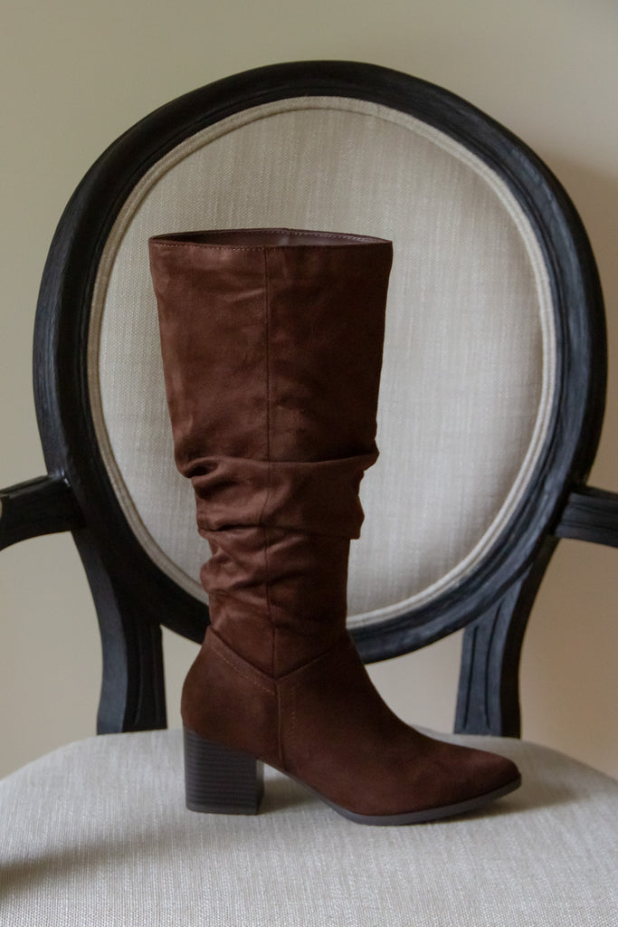 The Fall Slouch Boot - Brown