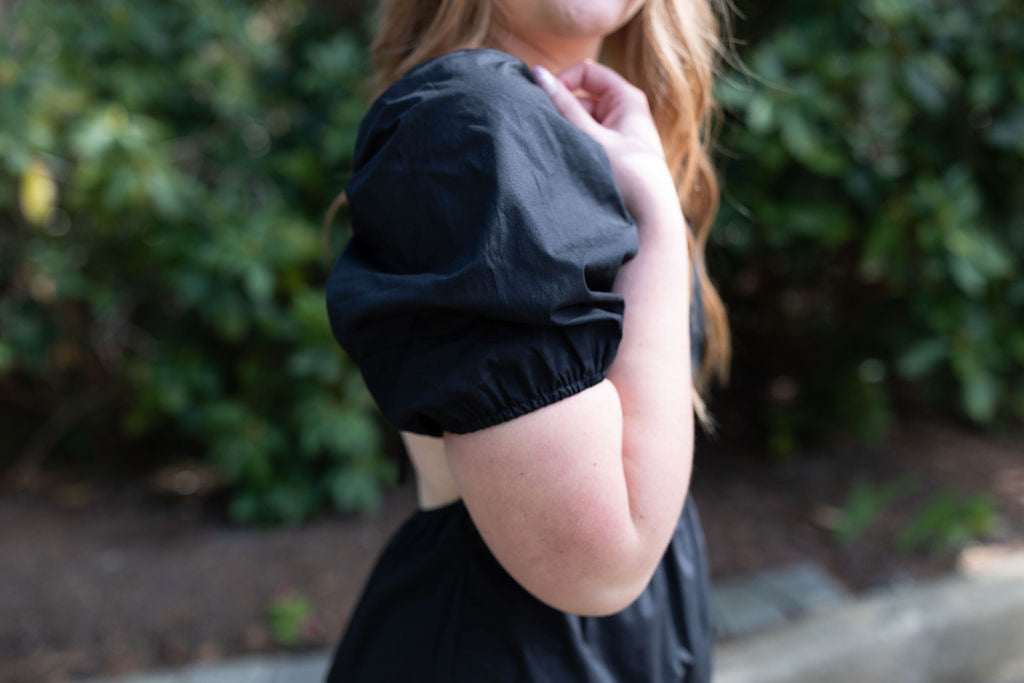 Midi Backless Dress - Black