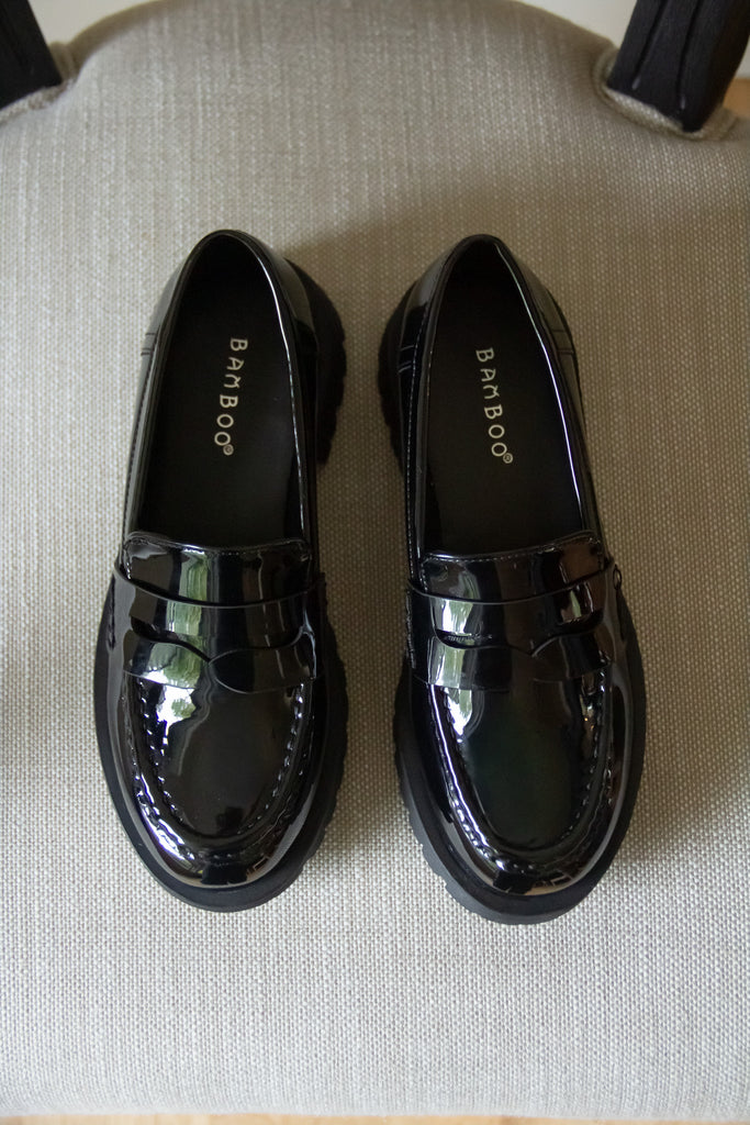 Black Patent Loafer