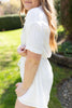 Romper Button Up - White
