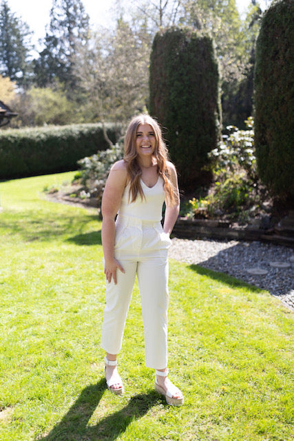 Lightweight Balloon Pant - White