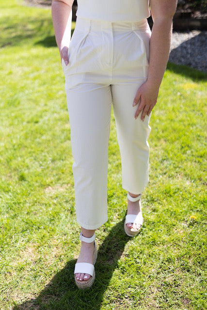 Lightweight Balloon Pant - White