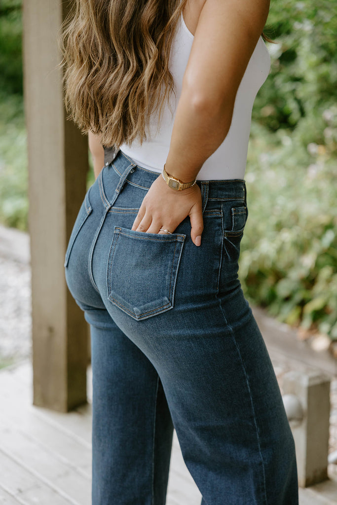 Scissor Cut Wide Leg - Dark