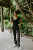 Clean Mid Rise Straight - Washed Black