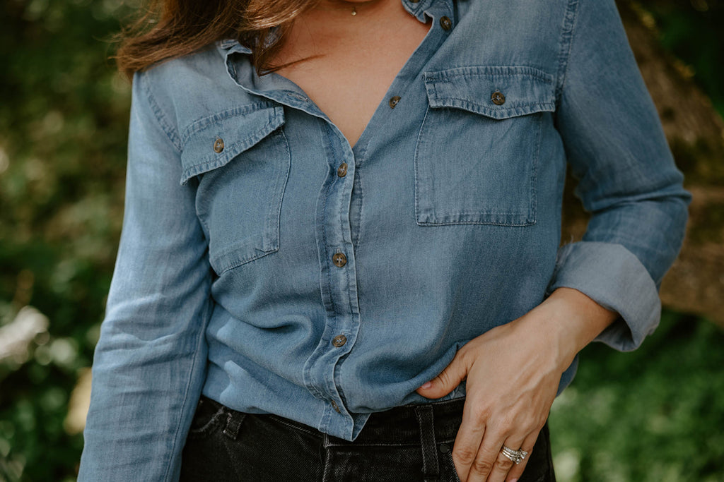 The Classic Denim Button Up - Blue
