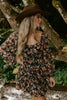 Floral Black Romper