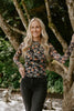 Sheer Black Floral Shirt