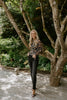 Sheer Black Floral Shirt
